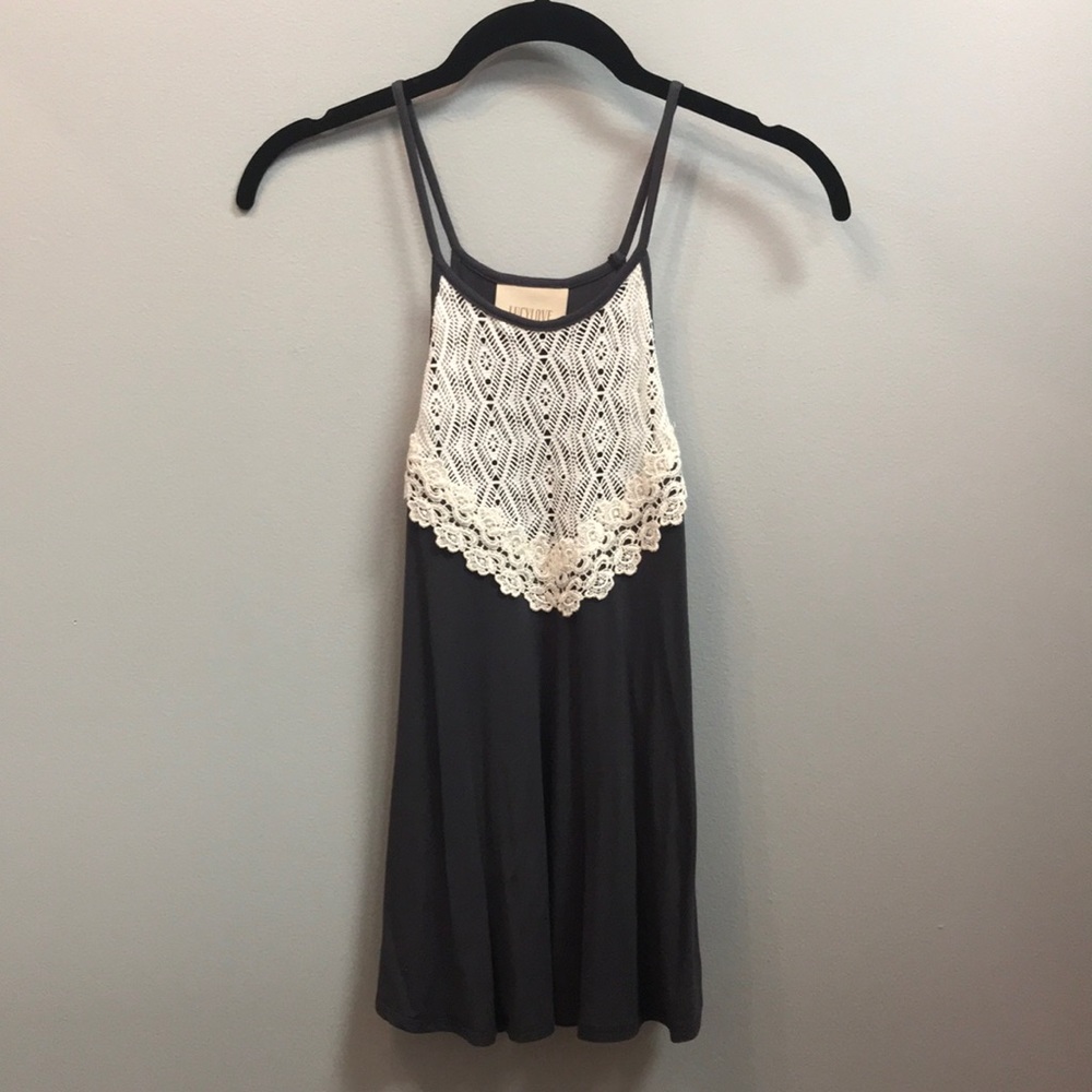 Lucy Love Boho crochet front tank